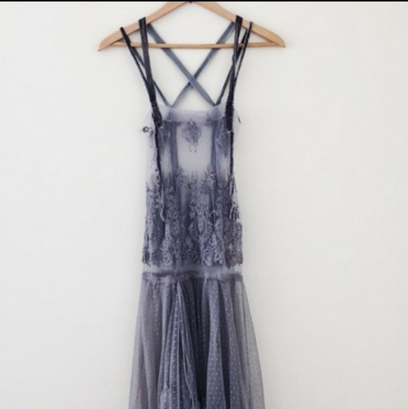 ISO!!! Free People Millicent Slip Grey/Dusty Lavender - Picture 5 of 6